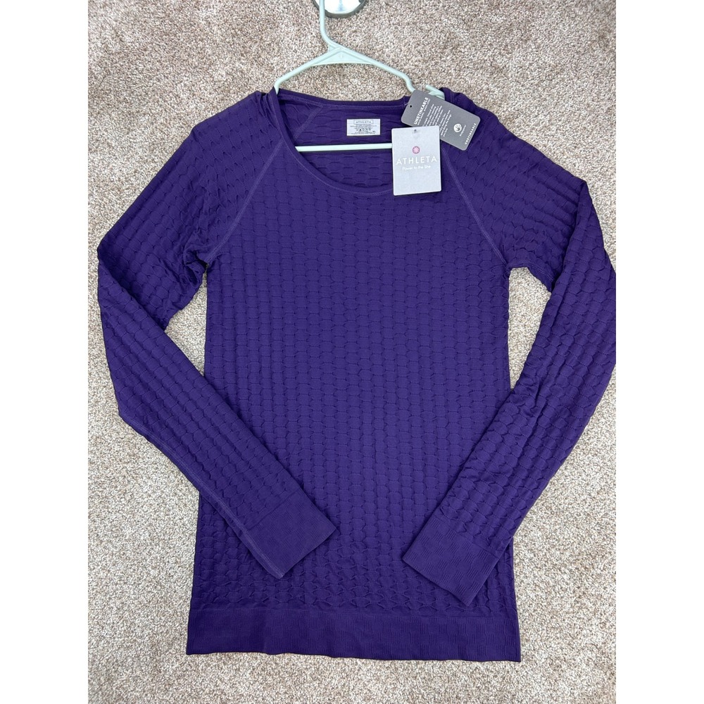 Athleta Epitomize Top Athleisure Yoga Running Textured Seamless Unstinkable  XL